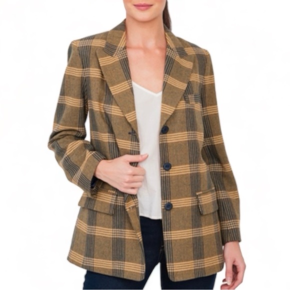 Daniel Rainn Jackets & Blazers - NWOT Daniel Rainn Plaid Blazer Button Front
Size Small